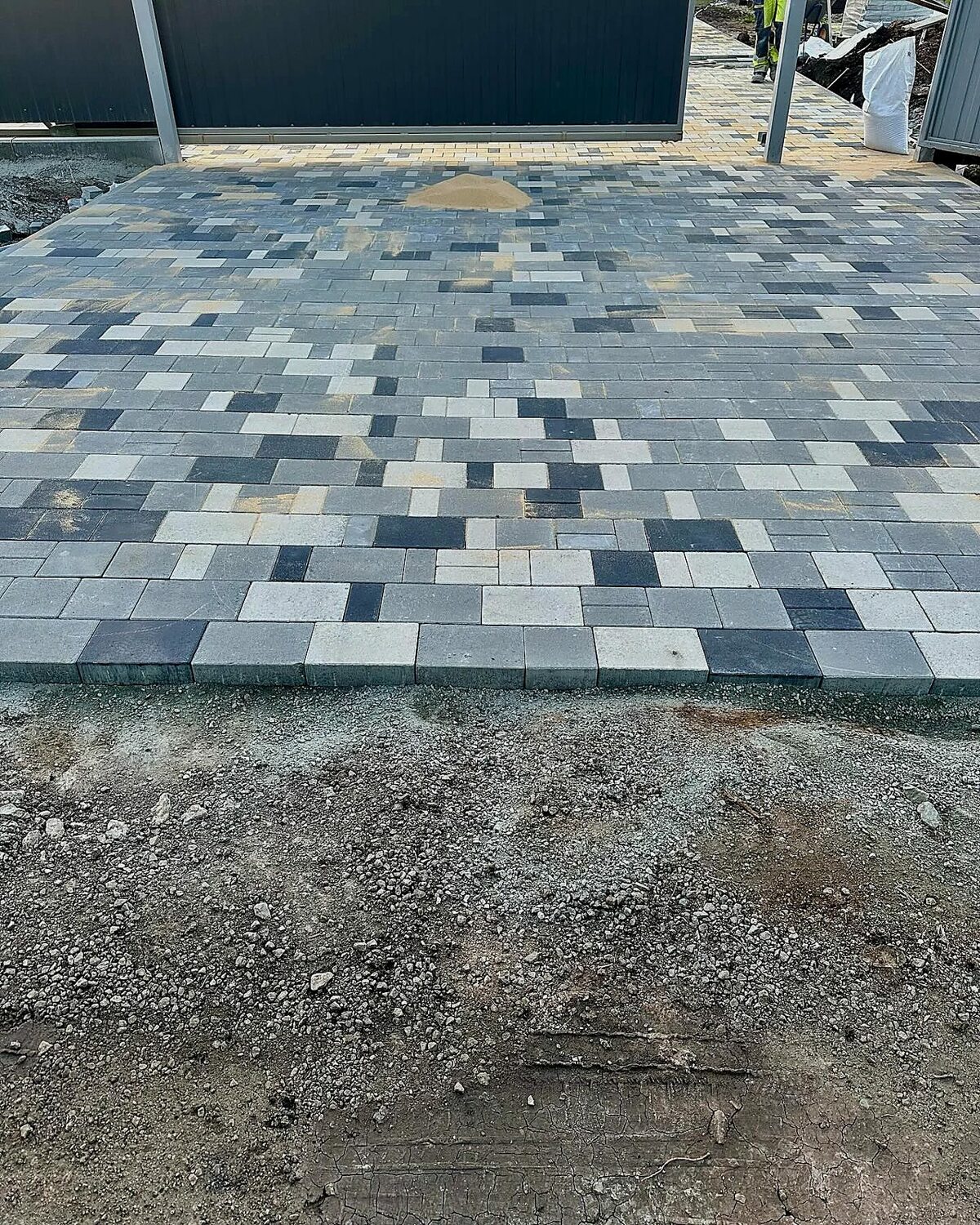 Работа дорожного катка